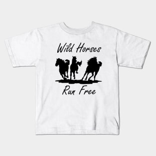 Wild Horses Kids T-Shirt